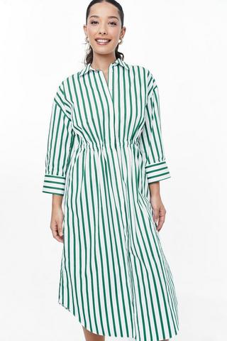 Stripe Shirt Dress