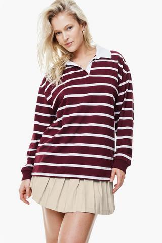 Stripe Long Sleeve Golfer