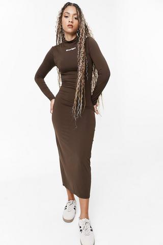Skin Tight Turtle Neck Bodycon Dress