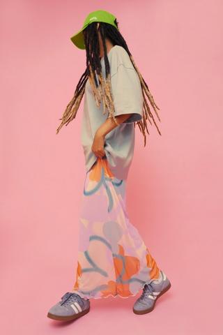 Mr Price x Oddity Mesh Maxi Skirt