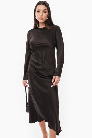 Satin Column Dress