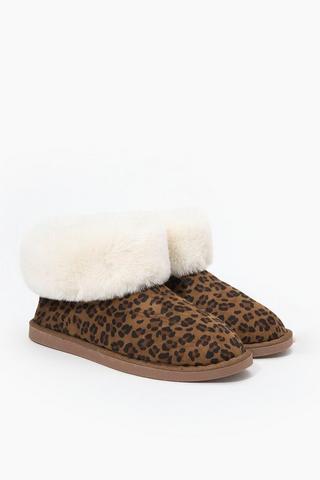 Leopard Slipper Boot