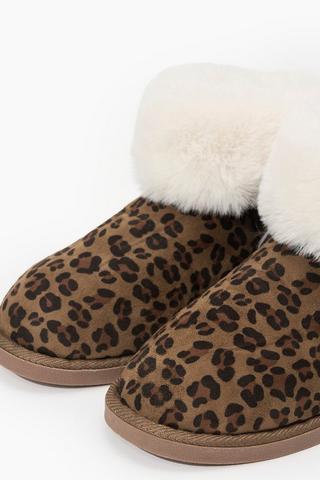 Leopard Slipper Boot