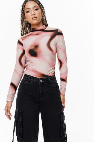 Skin Tight Turtle Neck Bodysuit