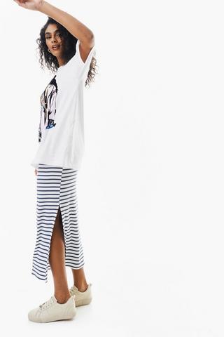 Stripe Maxi Skirt