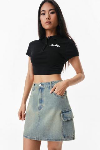 Denim Mini Skirt