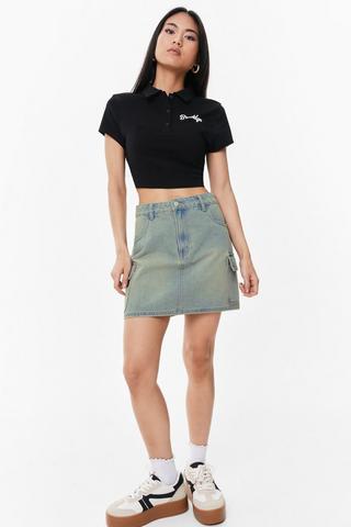 Denim Mini Skirt