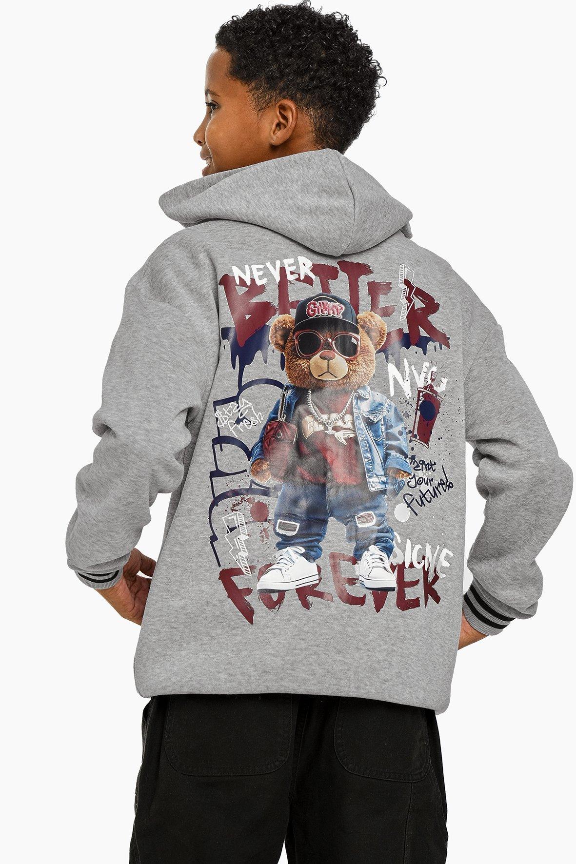 Casual Boys Ski Sweater Ski Polo Bear Hooded Jumper For Men Ralph