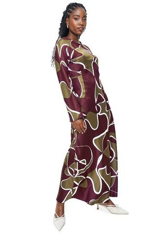 Satin Column Dress