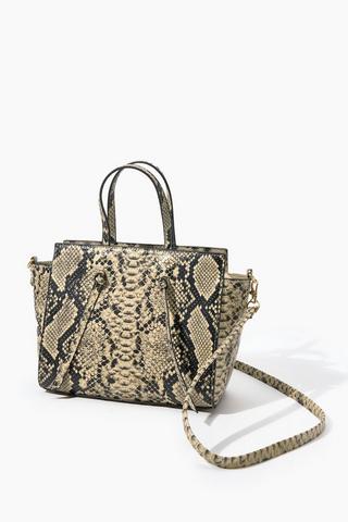 Snakeskin Mini Tote Bag
