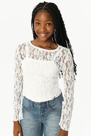 Lace Long Sleeve Top