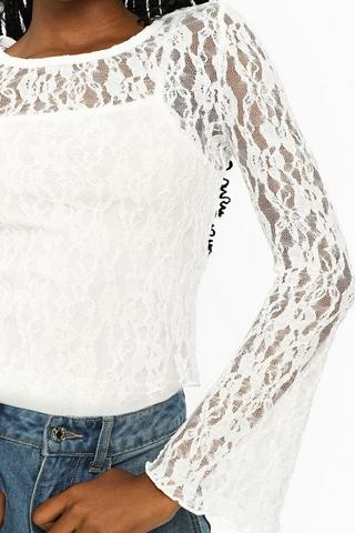 Lace Long Sleeve Top