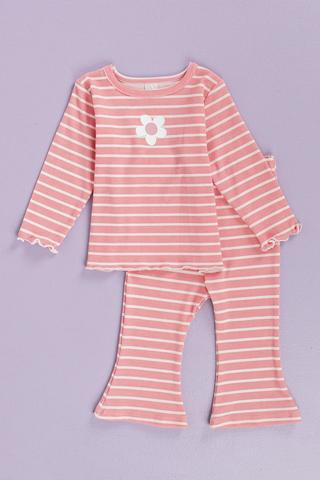 Stripe Top And Leggings Set