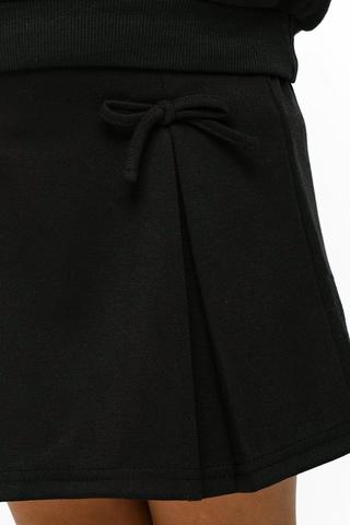 Bow Pleated Skirt