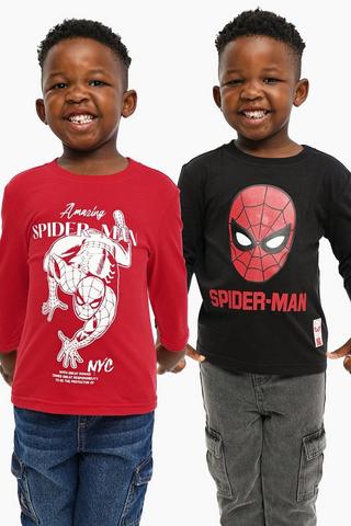 2 Pack Spiderman T-Shirts