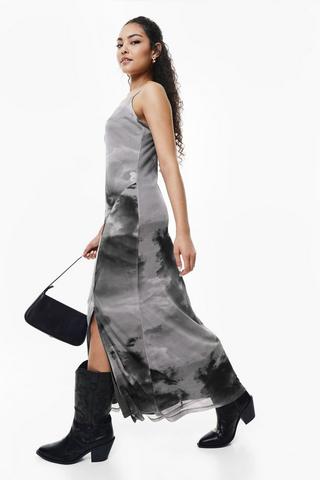 Mesh Column Dress