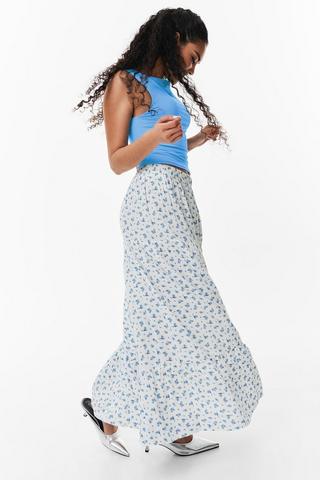 Tiered Maxi Skirt