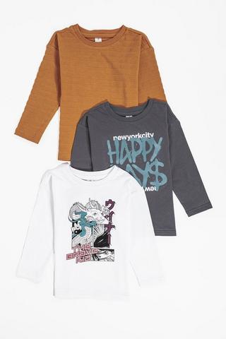 3 Pack Long Sleeve T-Shirts
