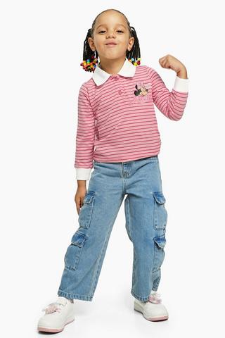 Wide-Leg Cargo Denim