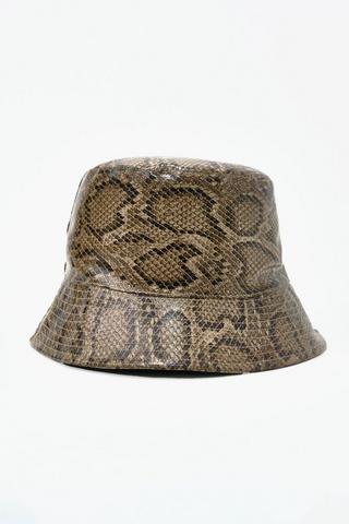 Snakeskin Bucket Hat