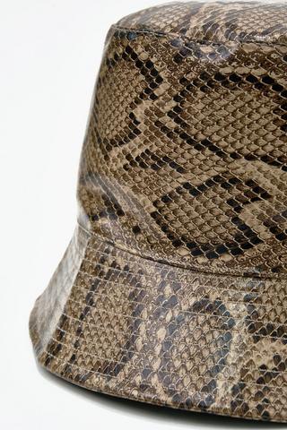Snakeskin Bucket Hat
