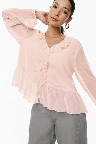 Flounce Detail Blouse