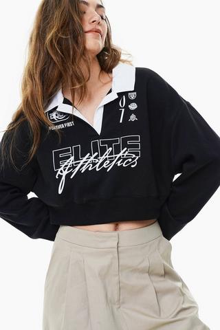 Cropped Sweat Top