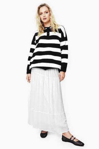 Tiered Maxi Skirt