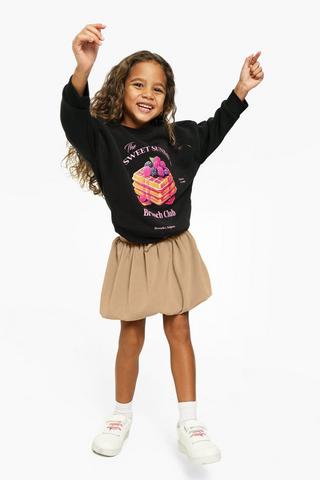 Bubble Hem Mini Skirt