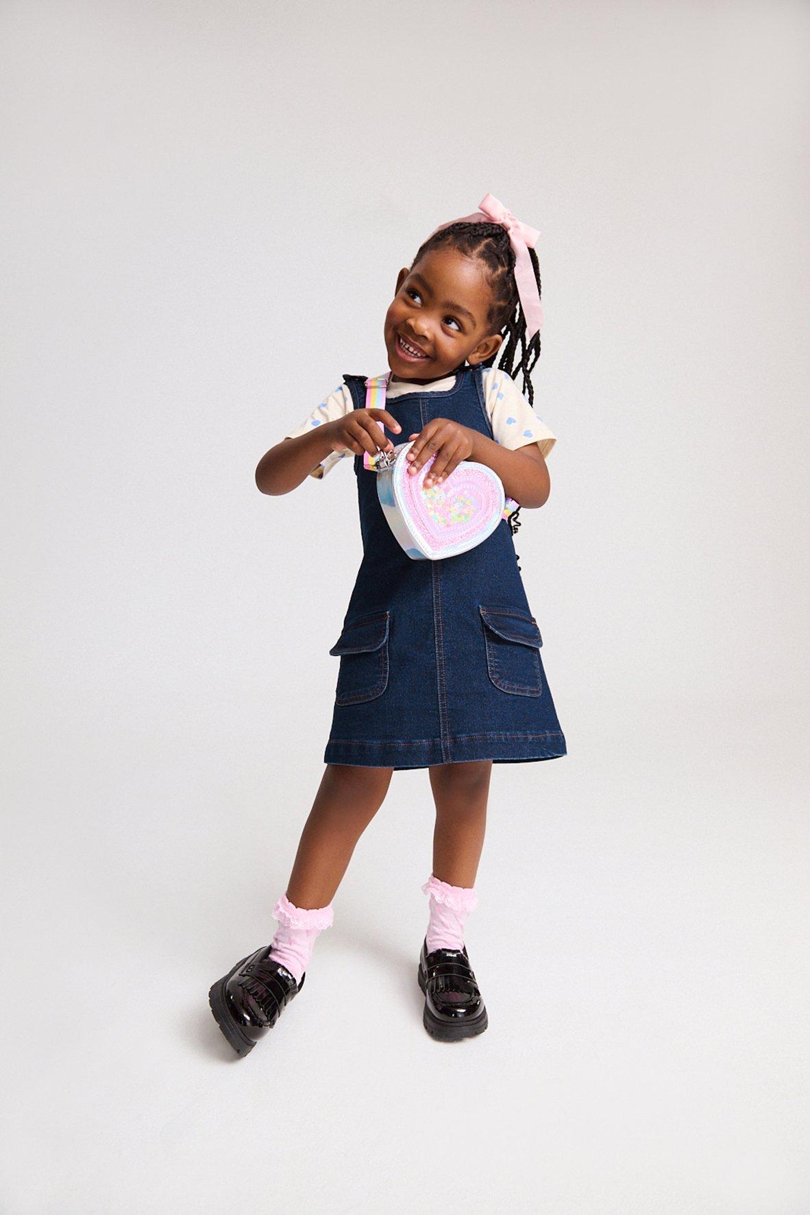 Denim Pinafore Dress