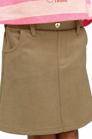 Suede Mini Skirt