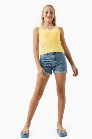 Tube Denim Shorts