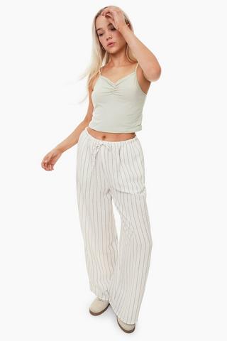 Stripe Wide Leg Pants