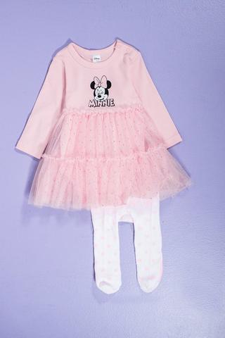Minnie Mouse Dress And Stockings Set