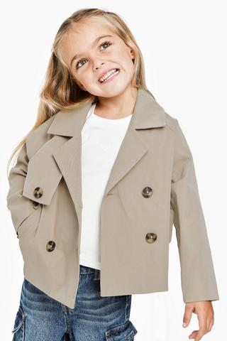 Cropped Trench Coat