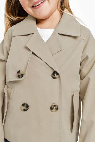 Cropped Trench Coat