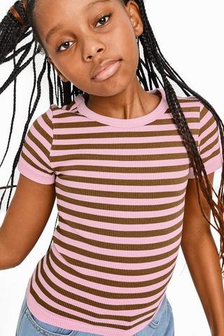 Stripe Seamless T-Shirt