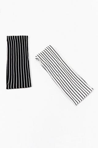 2 Pack Stripe Headbands