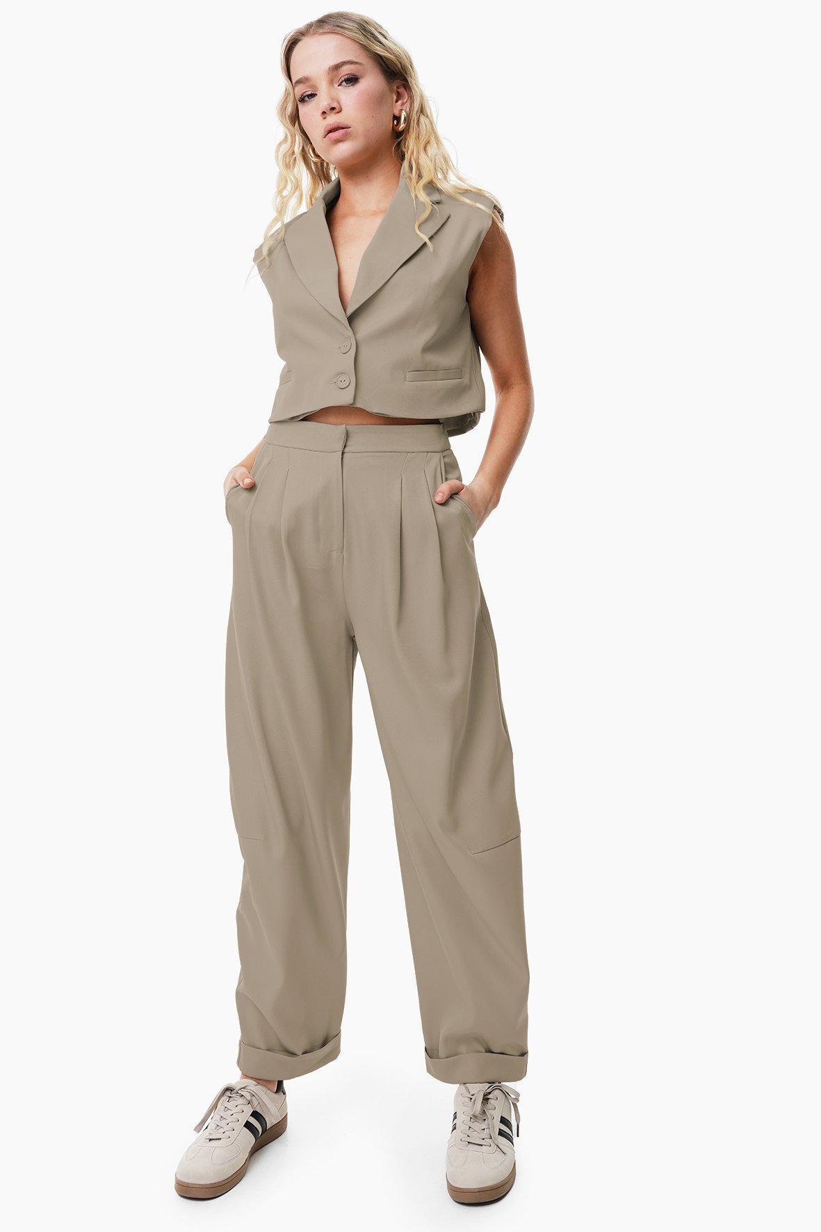 Madras Plaid Barrel Pants main image 1