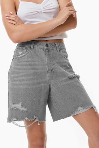 Denim Bermuda Shorts