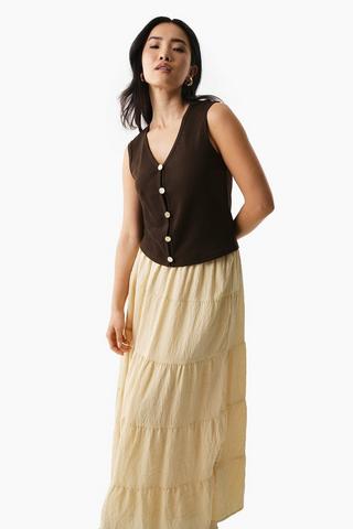 Button Down Tank Top