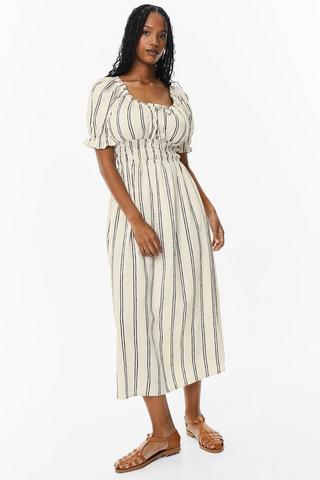 Stripe Fit And Flare