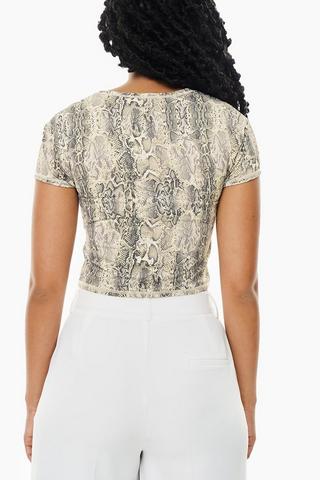 Snakeskin Skin Tight Top