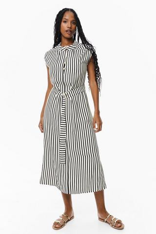 Stripe Shirt Dress