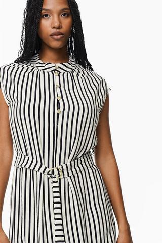 Stripe Shirt Dress