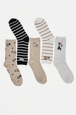 5 Pack Anklet Sock
