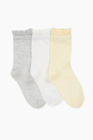 3 Pack Anklet Socks