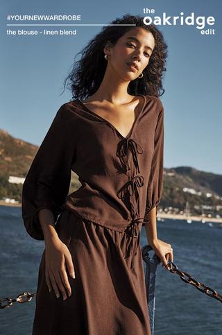 Tie Front Blouse