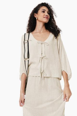 Tie Front Blouse