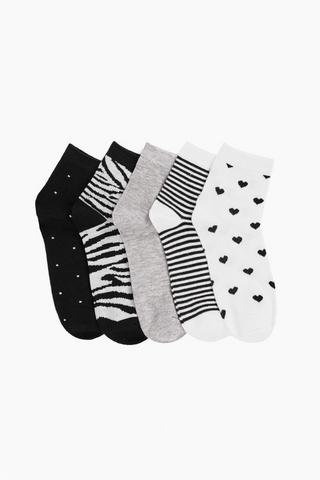 5 Pack Socks
